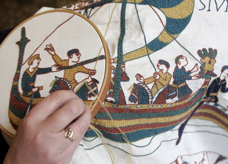 Bayeux Tapestry an embroidery