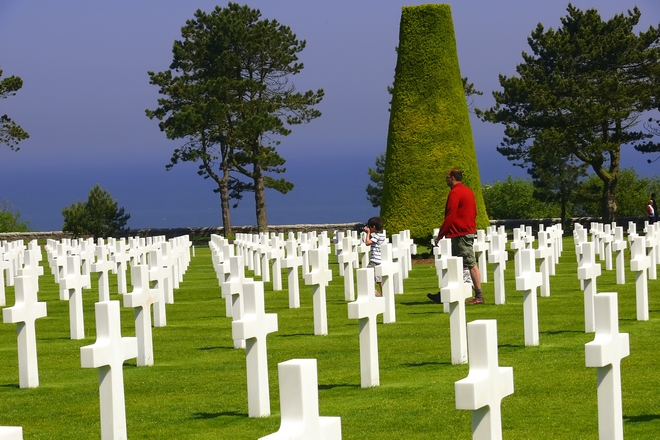 The American cemetery of Omaha Beach