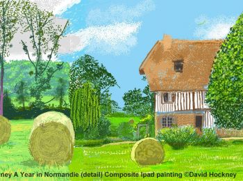 Artist David Hockney presents “his” Normandy at the Bayeux Tapestry Museum
