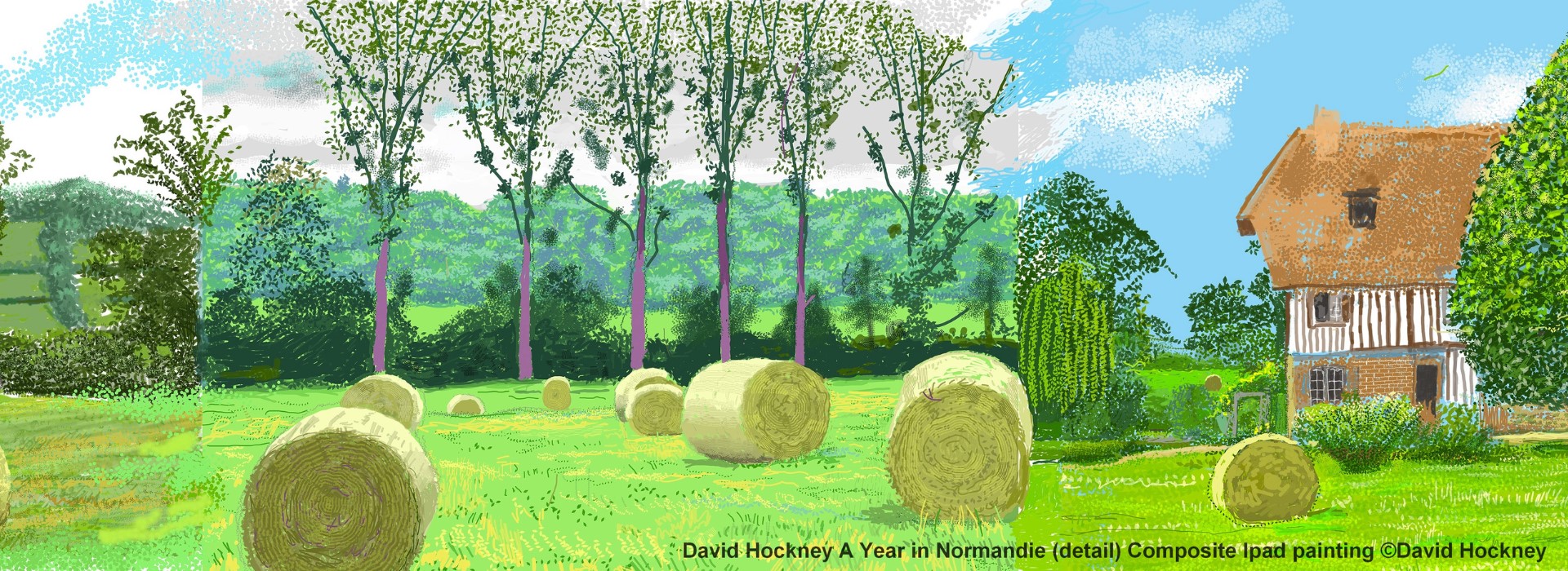 Artist David Hockney presents "his" Normandy at the Bayeux Tapestry